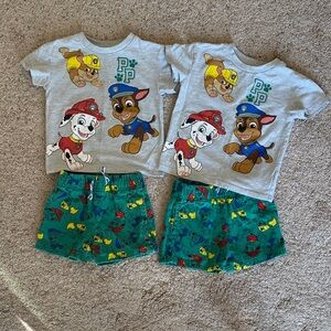 MATCHING Paw Patrol Gray Toddler Shirt & Shorts